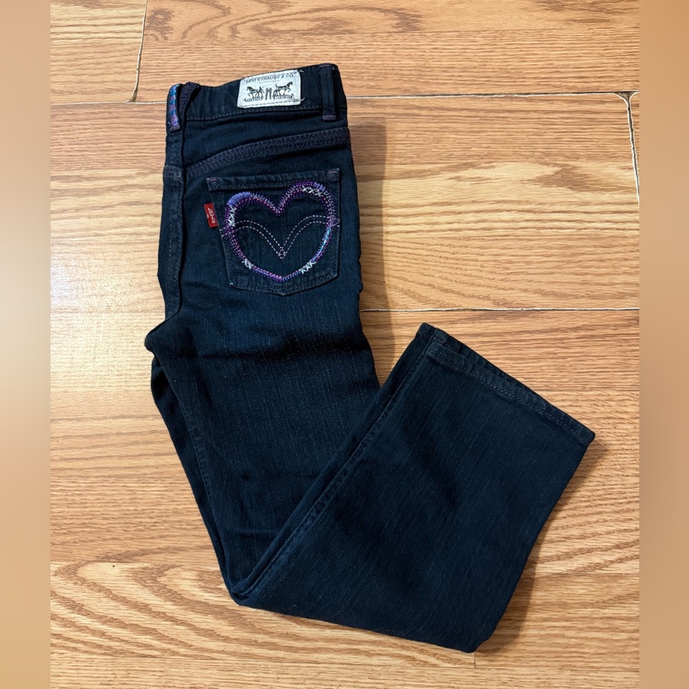 Levi's  Slim Straight Jeans with Purple & Blue Accents